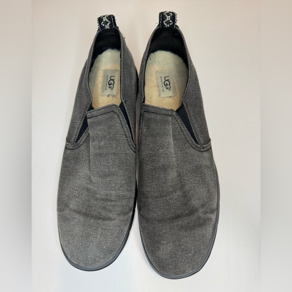 UGG Men's Charcoal Slip-On Loafers Size 13